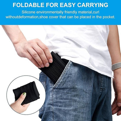 Waterproof Reusable Silicone Shoe Covers (Pack Of 2)